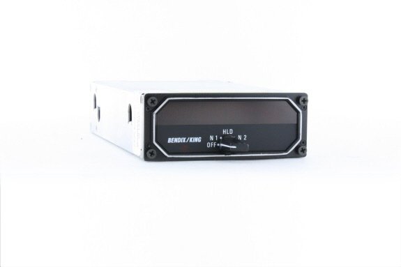 BendixKing KDI-573 DME Indicator - Part Number: 066-01069-0002  (066-1069-02) - Black Face, w/o NAV1/2 Hold Visual Cue, Diffused Lens, Unit  Condition: New